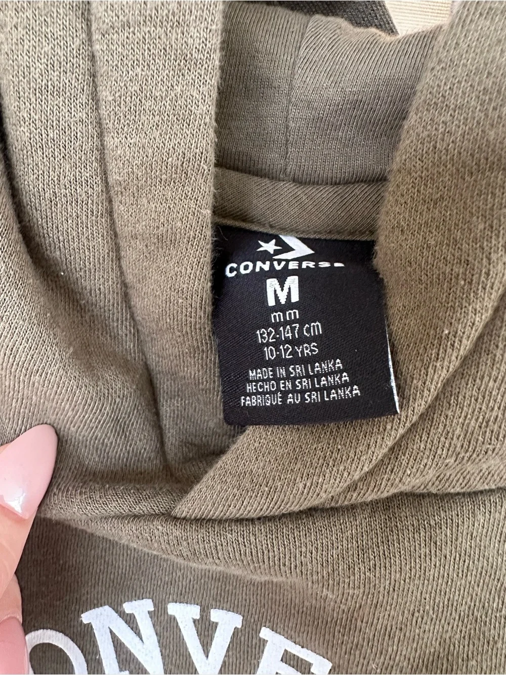 Converse hoodie olive